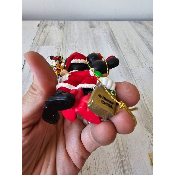 Mickey mouse mini Pluto ornament felt‎ sparkle glitter...